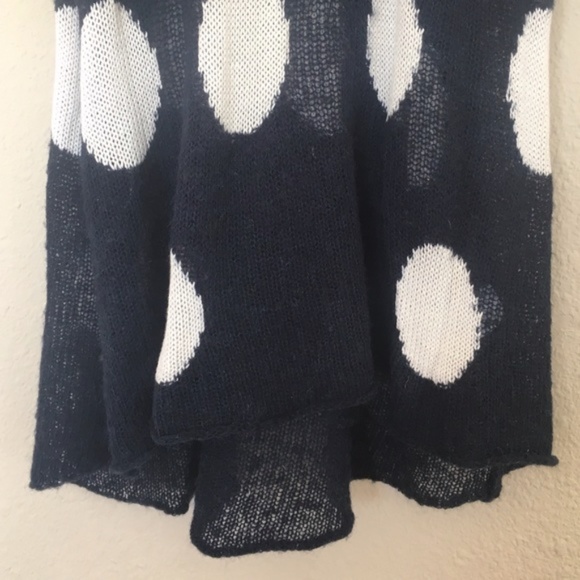 Wildfox Polka Dot It Knit Trailer Tank Navy White size X-Small - Picture 7 of 7